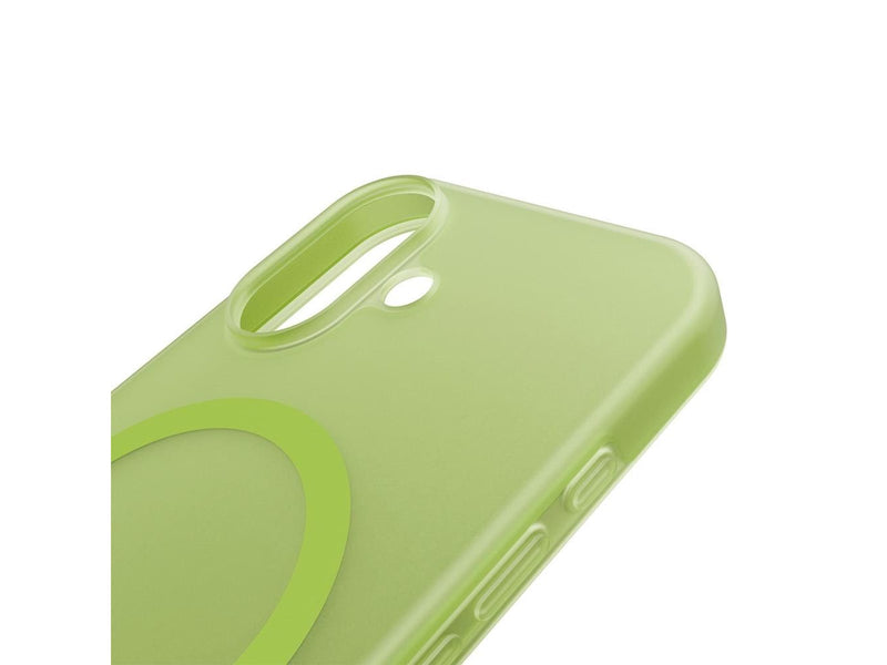 Puro Daylight Magsafe Compatible Silicone Case for iPhone 17 - Translucent Green