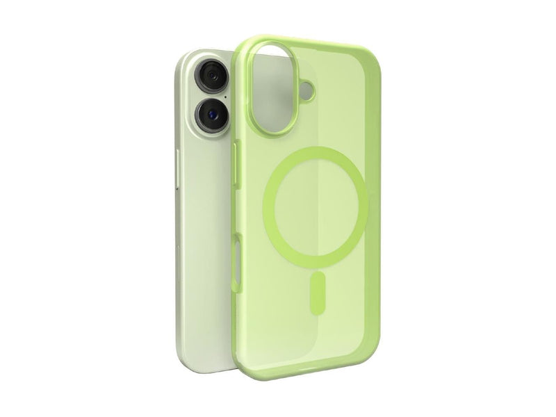 Puro Daylight Magsafe Compatible Silicone Case for iPhone 17 - Translucent Green