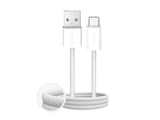 Puro Fabrik 2.0 10W USB-A - USB-C Braided Cable 1.5 m - White