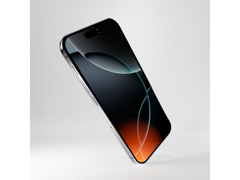 Puro Flexible Glass D3O Hybrid Glass with Black Frame for iPhone 16 Pro
