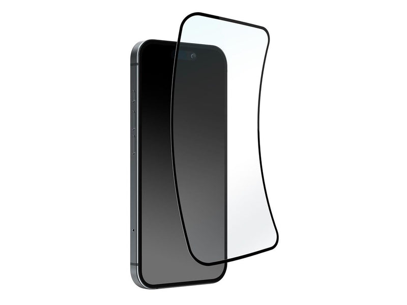 Puro Flexible Glass D3O hybrid glass with black frame for iPhone 16 / iPhone 15 / iPhone 15 Pro