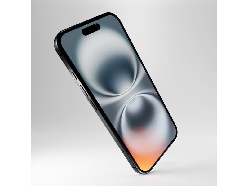Puro Flexible Glass D3O hybrid glass with black frame for iPhone 16 / iPhone 15 / iPhone 15 Pro