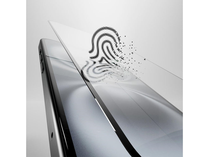 Puro Flexible Glass D3O hybrid glass with black frame for iPhone 16 / iPhone 15 / iPhone 15 Pro