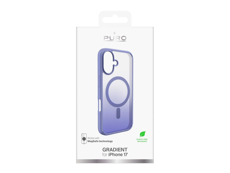 Puro Gradient TPU MagSafe Compatible Case for iPhone 17 - Purple