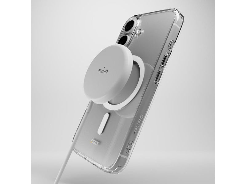 Puro Impact Clear D3O MagSafe Silicone Case for iPhone 16 - Transparent