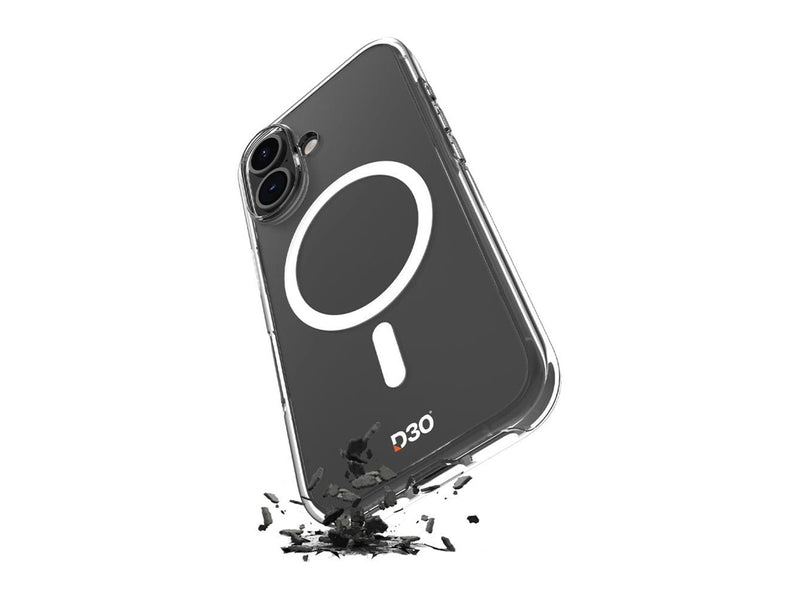 Puro Impact Clear D3O TPU+PC MagSafe Compatible Case for iPhone 17 - Transparent