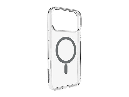Puro Lite Mag TPU+PC Case Compatible with MagSafe for iPhone 17 Pro - Transparent with Gray Ring