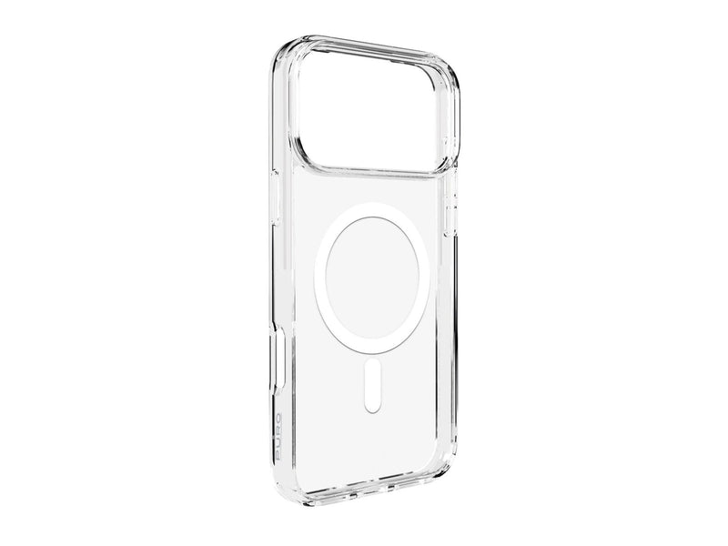 Puro Lite Mag TPU+PC Case Compatible with MagSafe for iPhone 17 Pro - Transparent with White Ring