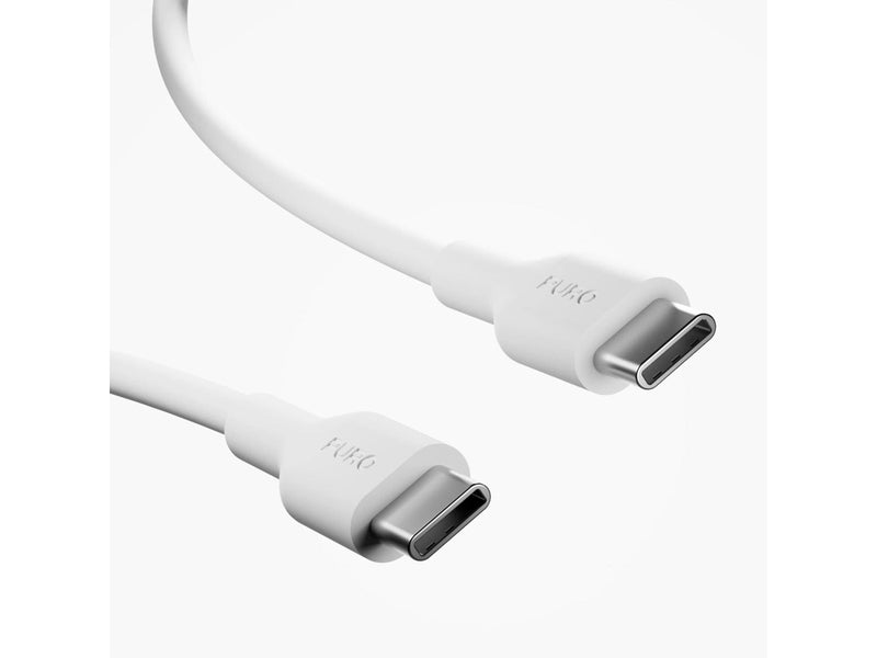 Puro PROLITE 20W USB-A / USB-C Wall Charger + USB-C - USB-C 1.2m Cable - White