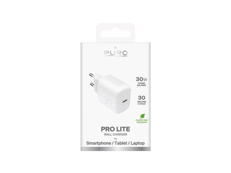 Puro PROLITE 30W USB-C wall charger - white