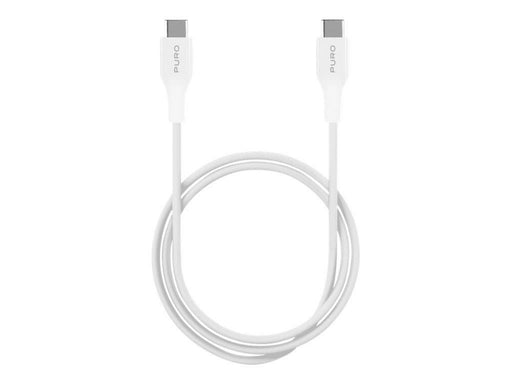 Puro Plain USB-C - USB-C 2A 1m Cable - White