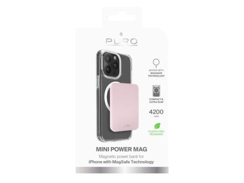 Puro Power Bank Wireless “Mini Power Mag” 4200 mAh for iPhone - 4200 mAh