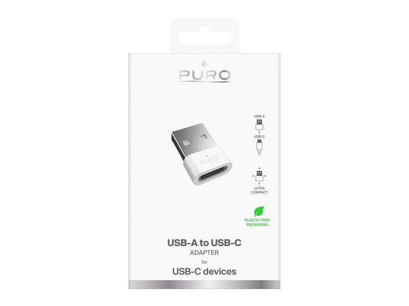 Puro USB-C - USB-A Adapter - White