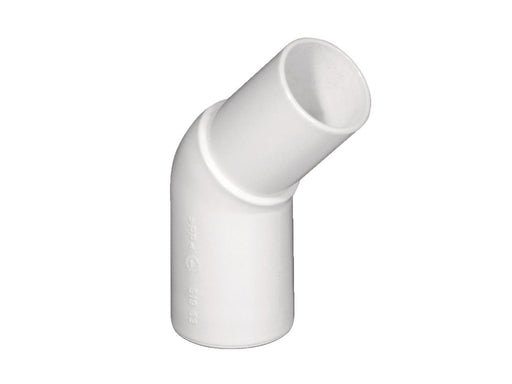 Purus angle 45° 32 mm white pp/tpe with tip end