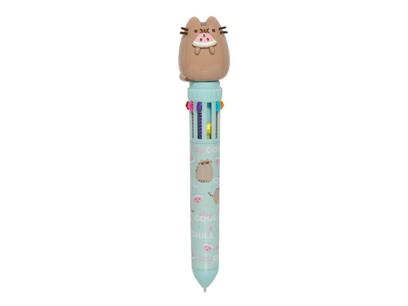 Pusheen - 10-color automatic ballpoint pen with a 3D figure from the Foodie collection