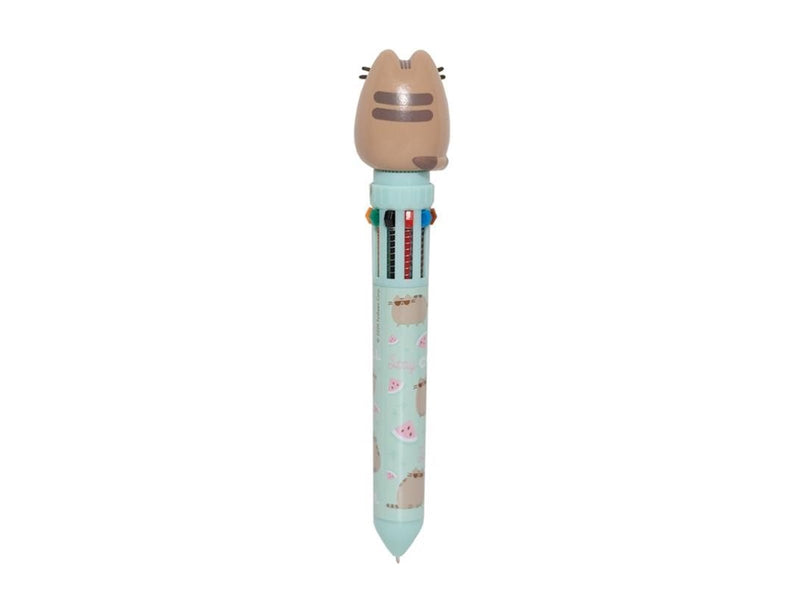 Pusheen - 10-color automatic ballpoint pen with a 3D figure from the Foodie collection