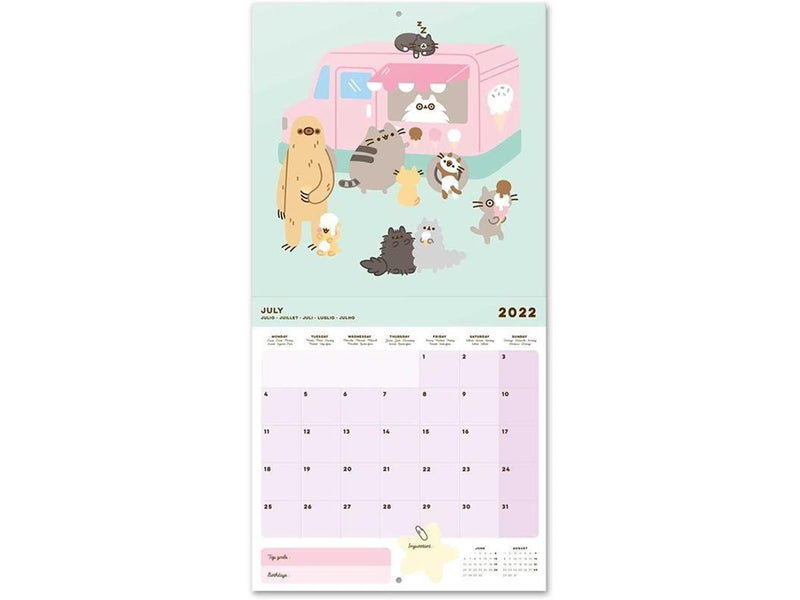 Pusheen - 2022 Wall Calendar from the Foodie Collection 30 x 30 cm