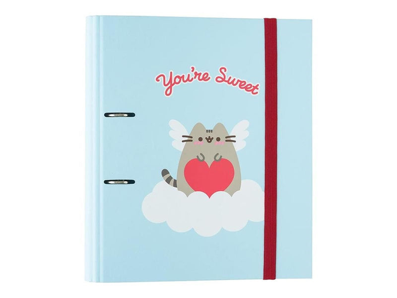 Pusheen - A4 binder from the Purrfect Love collection - 2 rings elastic band