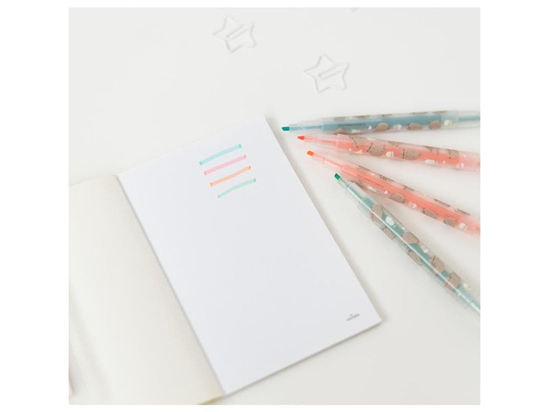 Pusheen - Foodie collection double-sided markers / pens set of 4