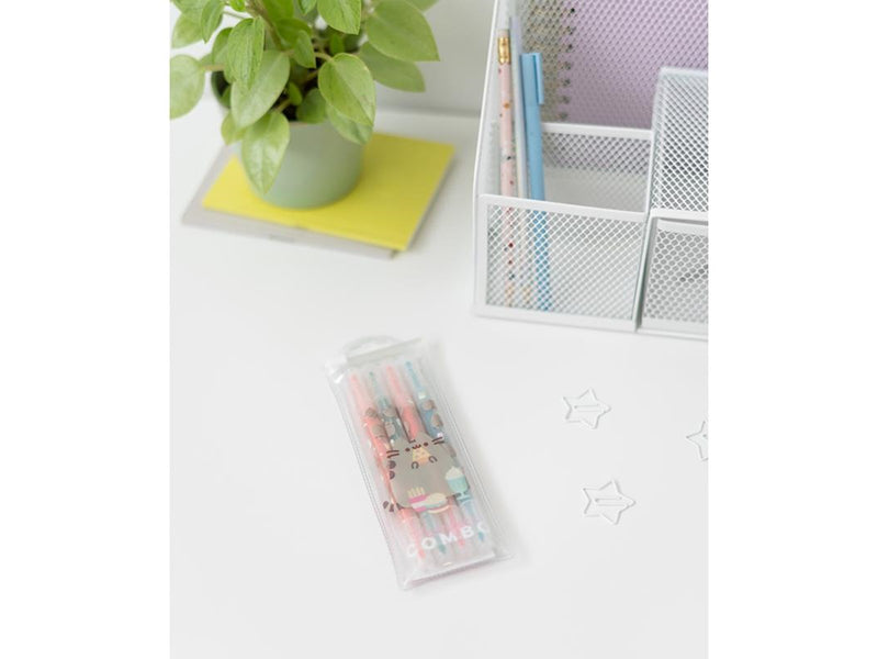 Pusheen - Foodie collection double-sided markers / pens set of 4