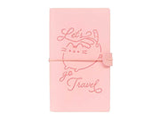 Pusheen – Leather Travel Notebook B6 - Pink