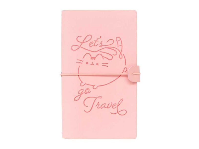 Pusheen – Leather Travel Notebook B6 - Pink
