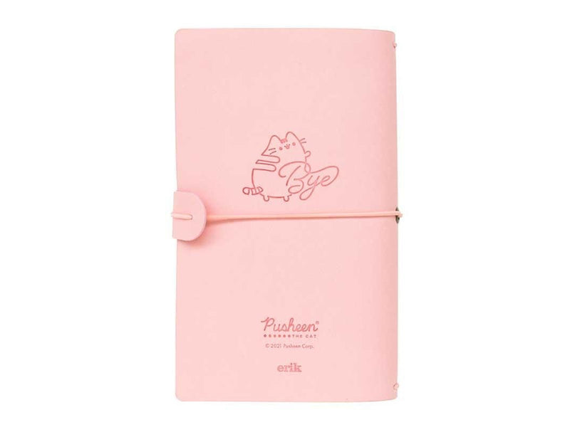 Pusheen – Leather Travel Notebook B6 - Pink