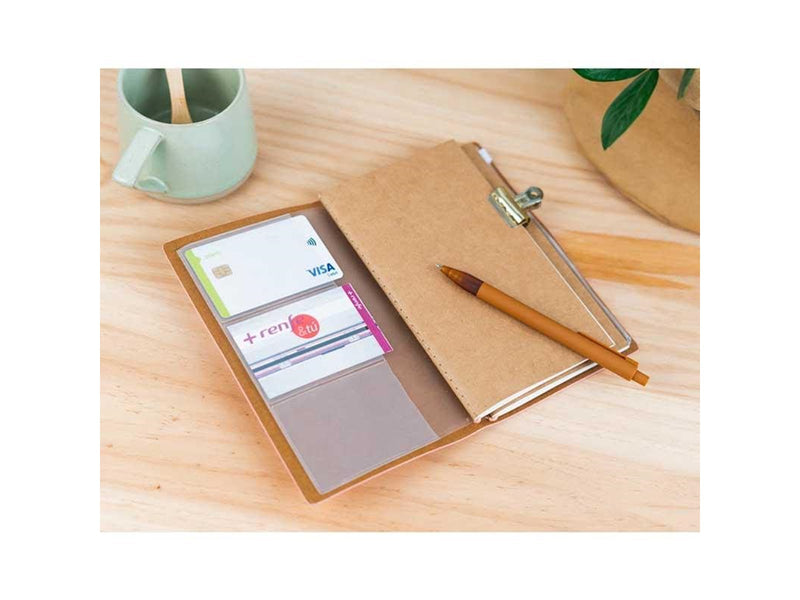 Pusheen – Leather Travel Notebook B6 - Pink