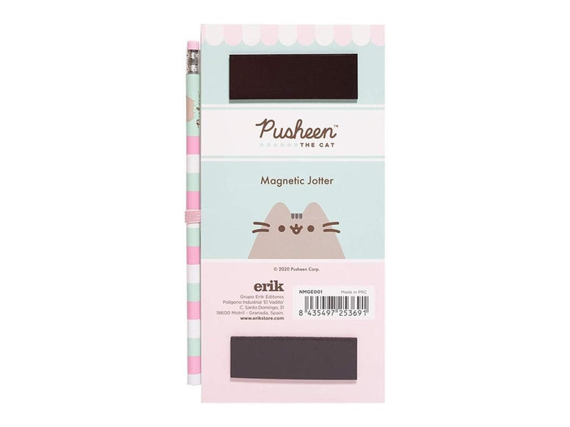 Pusheen - Magnetic notebook / shopping list for the fridge + pencil - 10 x 21 cm