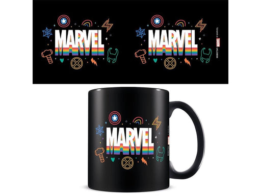 Pyramid - Marvel Pride (Logo Rainbow) - Black - Becher
