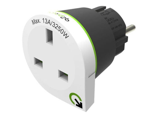 Q2Power United Kingdom to Europe - power connector adaptor - BS 1363 to CEE 7/4
