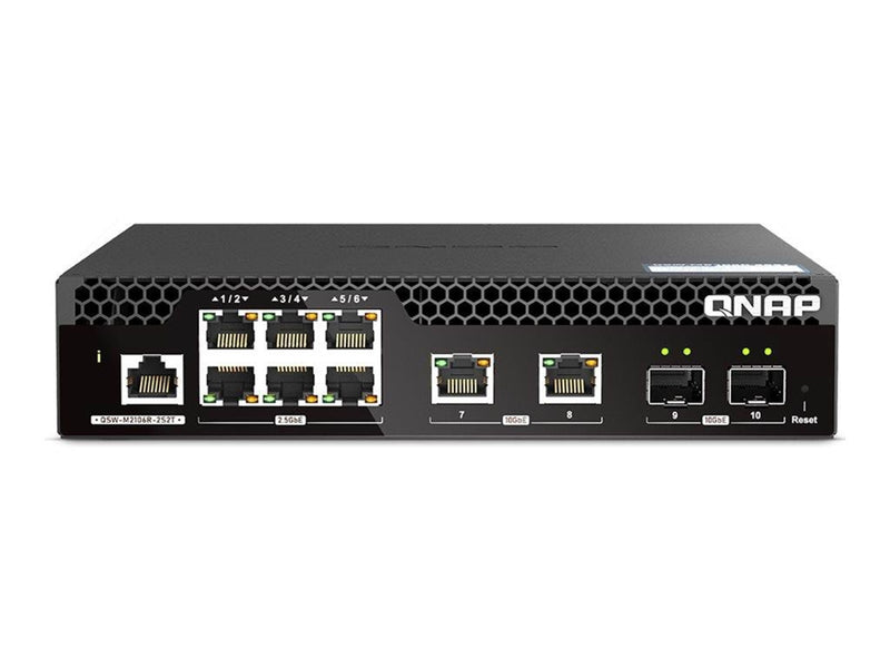 QNAP Web Managed Series - switch - half-width Layer 2 - 10 ports - Managed - rack-mountable