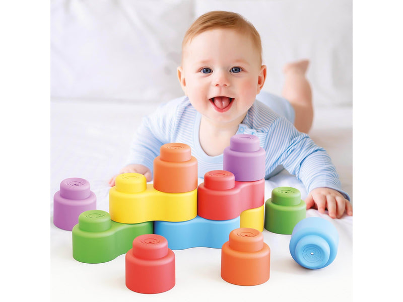 Quercetti Momy Soft - 12 soft building blocks