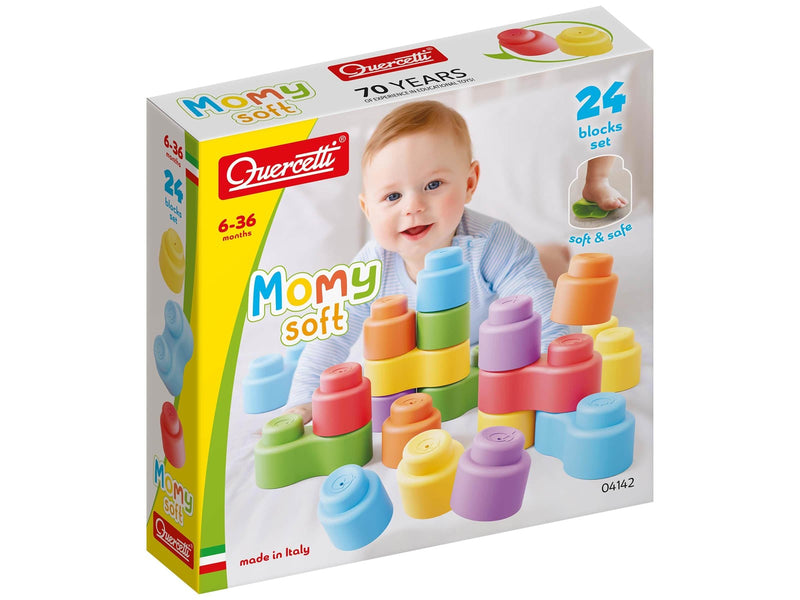 Quercetti Momy Soft - 12 soft building blocks