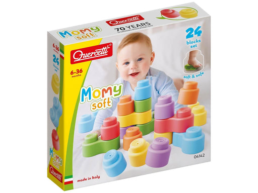 Quercetti Momy Soft - 24 soft building blocks