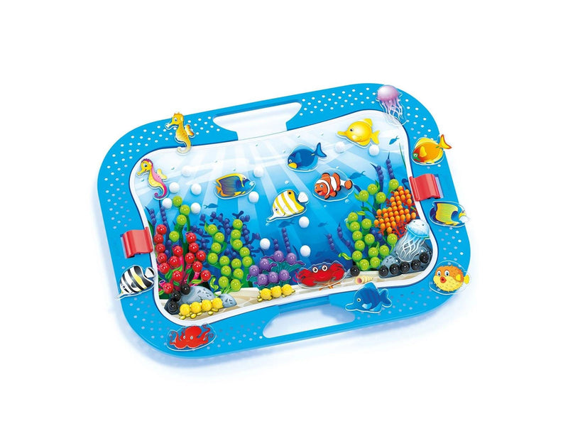 Quercetti - Ocean Fun Fish & Pegs Insert Mosaic 316 pcs.