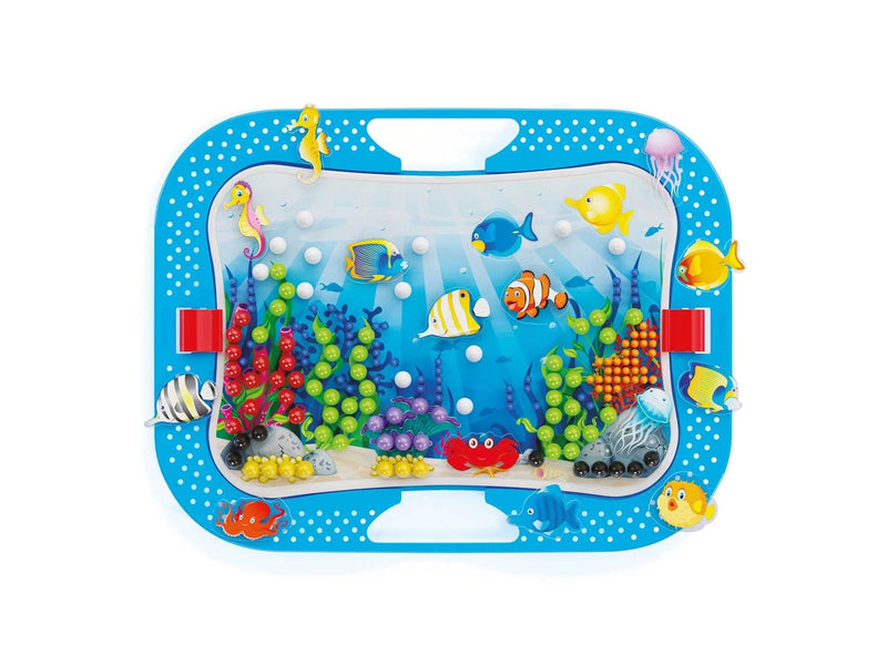 Quercetti - Ocean Fun Fish & Pegs Insert Mosaic 316 pcs.