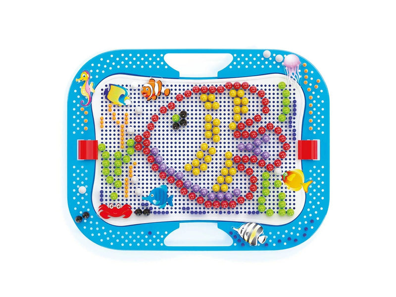 Quercetti - Ocean Fun Fish & Pegs Insert Mosaic 316 pcs.