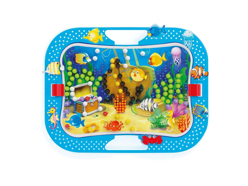 Quercetti - Ocean Fun Fish & Pegs Insert Mosaic 316 pcs.