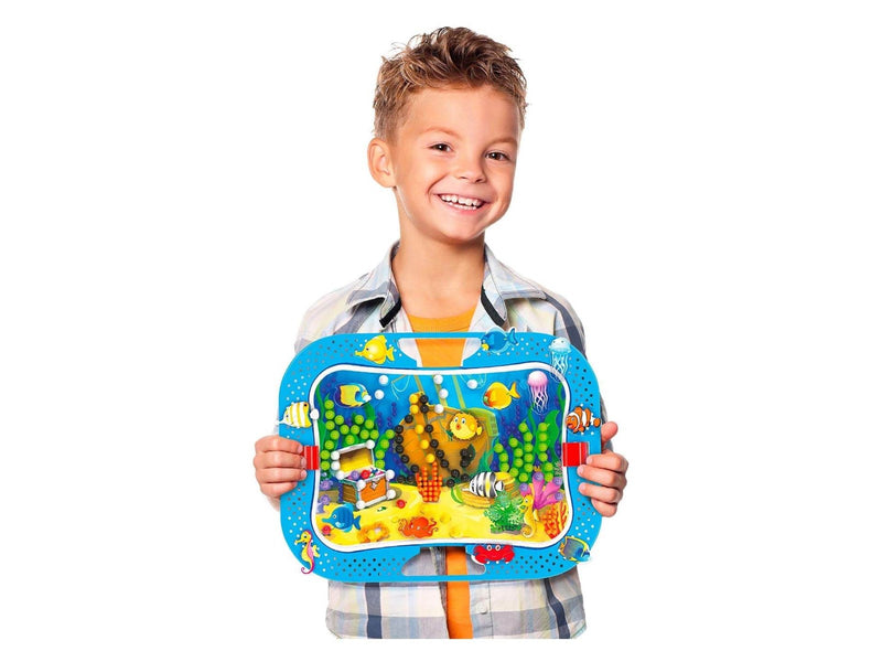 Quercetti - Ocean Fun Fish & Pegs Insert Mosaic 316 pcs.
