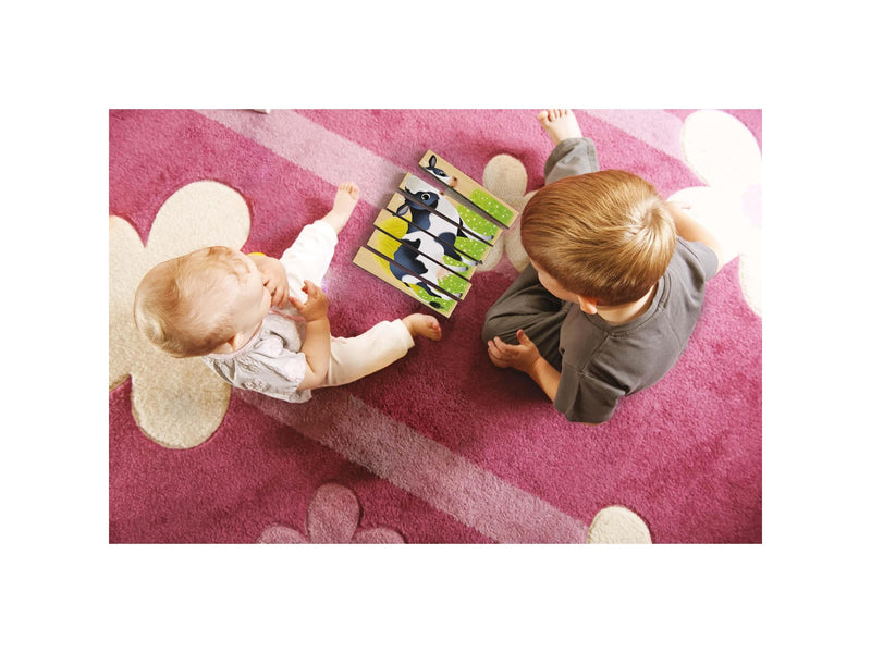 Quercetti PlayBio Four Wooden Puzzles: Farm Animals