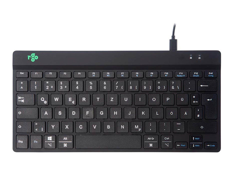 R-Go Tools R-Go Compact Break - Tastatur - Deutsch - Schwarz *DEMO*