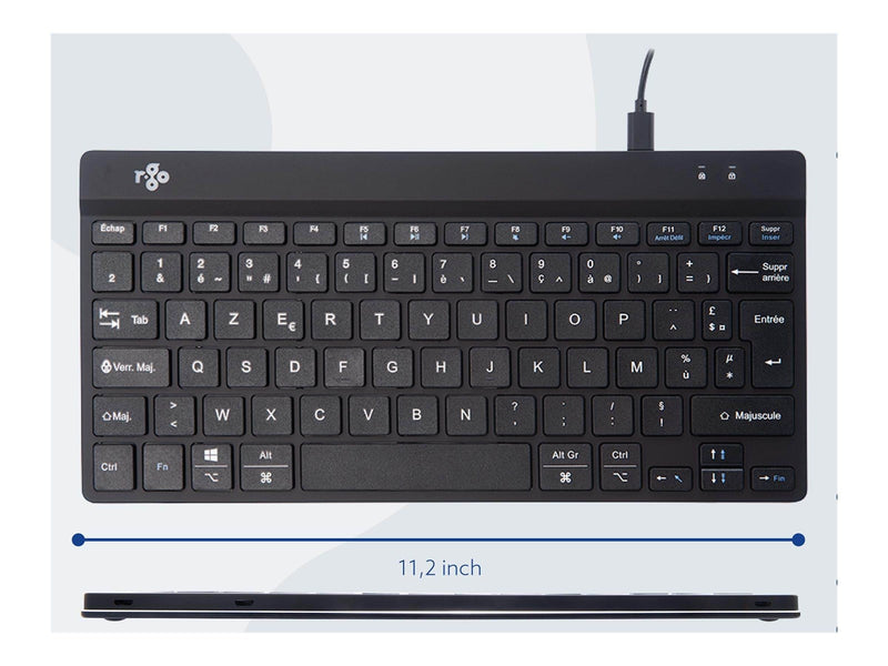 R-Go Tools R-Go Compact Break - Tastatur - Französisch - Schwarz