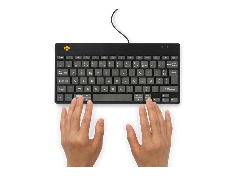 R-Go Tools R-Go Compact Break - Tastatur - Französisch - Schwarz
