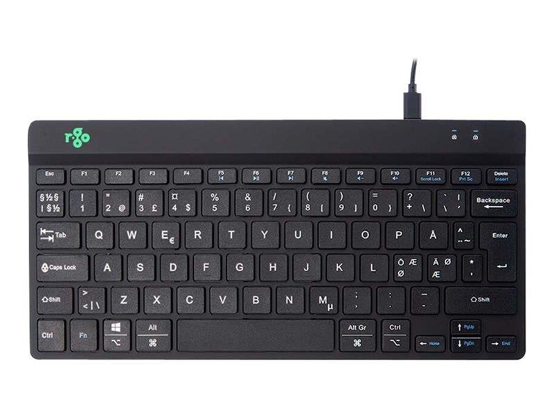 R-Go Tools R-Go Compact Break - Tastatur - Nordic ISO - Schwarz
