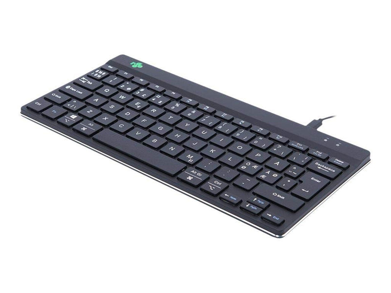 R-Go Tools R-Go Compact Break - Tastatur - Nordic ISO - Schwarz