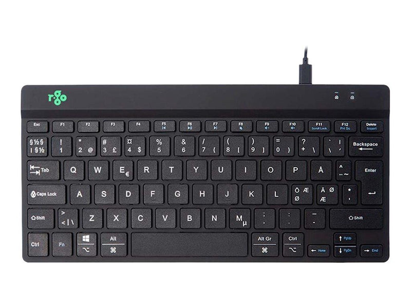 R-Go Tools R-Go Compact Break - Tastatur - Nordic ISO - Schwarz