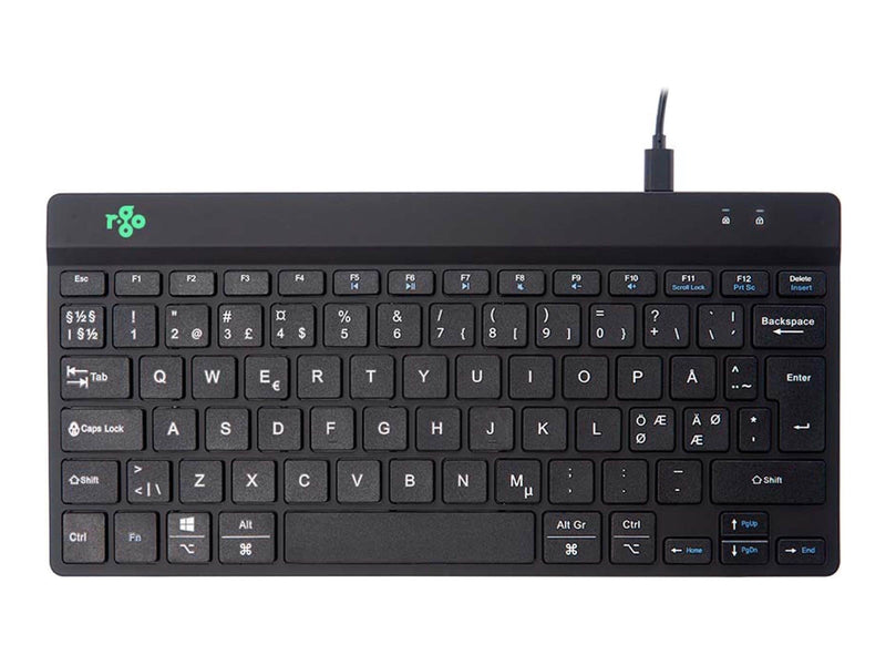 R-Go Tools R-Go Compact Break - Tastatur - Nordic ISO - Schwarz