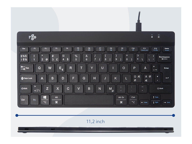 R-Go Tools R-Go Compact Break - Tastatur - Nordic ISO - Schwarz
