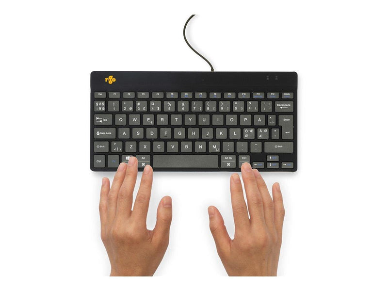 R-Go Tools R-Go Compact Break - Tastatur - Nordic ISO - Schwarz
